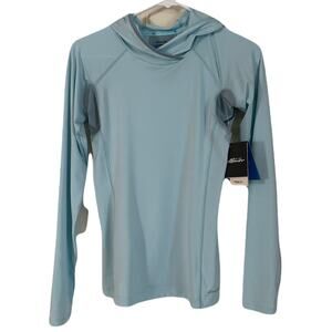 Eddie Bauer First Ascent Solarfoil Hoodie NWT - Aqua - Womans Size XS